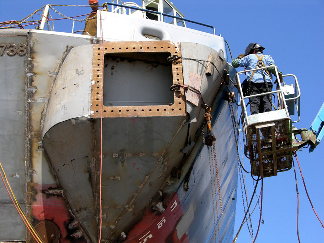 Fashion plates being fit on the Grapple foundation.