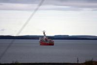 Ship departing Kugluktuk