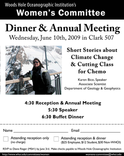 Annual Dinner with Karen Bice
