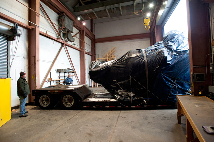 Alvin returns to Woods Hole, December 2010