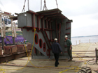 This module, designed to close the Knorr?s existing aft ramp contains the foundation for the Long Core Stern Sheave.
