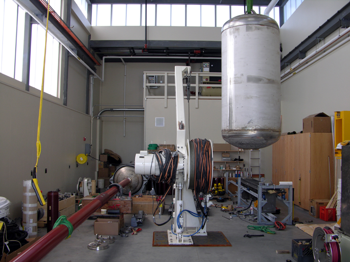 Long Core equipment was staged, fabricated and tested in the Hi-bay.