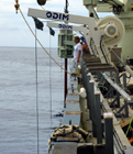 The Long Core is vertical and clamp recovery is underway.