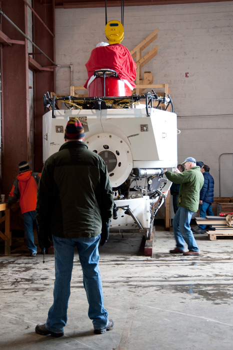 Alvin returns to Woods Hole, December 2010