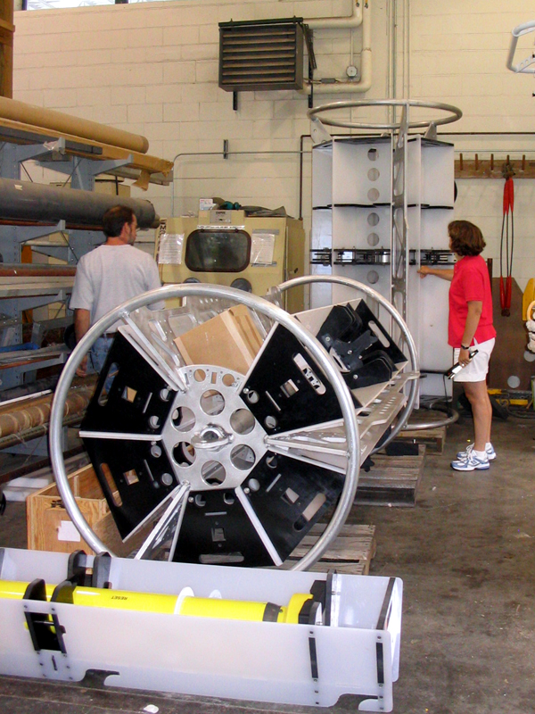 Image of carousels that will release floats into the Labrador Sea