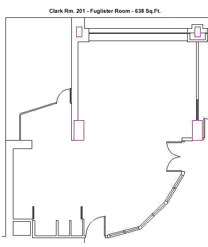 Clark Rm. 201 - 638 Sq.Ft.