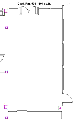 Clark Rm. 509 - 604 Sq.Ft.