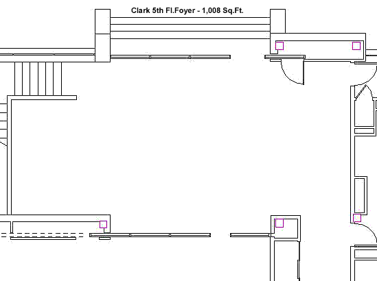 Clark 5th Floor Foyer - 1008 Sq.Ft. 