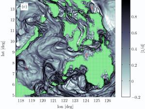 stable and unstable manifolds of the surface circulation in the Philippine Archipelago