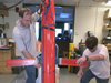 Jeff Sherman and Brian Guest working on the Spray Glider.