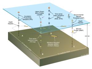 schema of proposed GBF-OOI Mooring Array