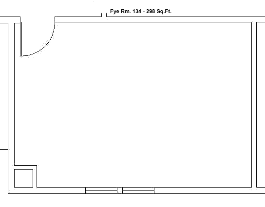 Fye Rm. 134 - 298 Sq.Ft.
