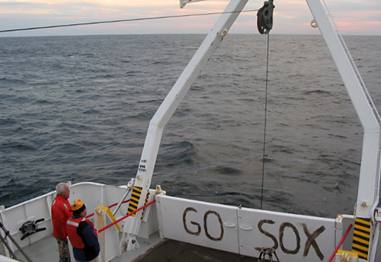 R/V Cape Hatteras in the Gulf of Maine in 2004 during the 2007 World Series.