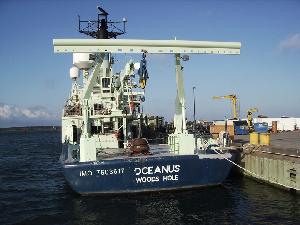 R/V Oceanus in Early Morning Sun