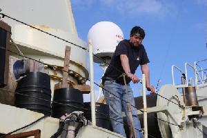 Engineer Pat Mone on Oceanus