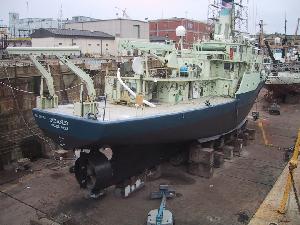 Oceanus in drydock in Charleston
