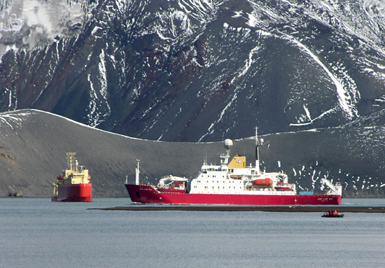 laurence m. gould in antarctica