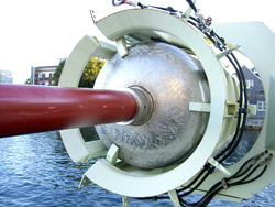 The new long core at the WHOI dock, August 2007. 