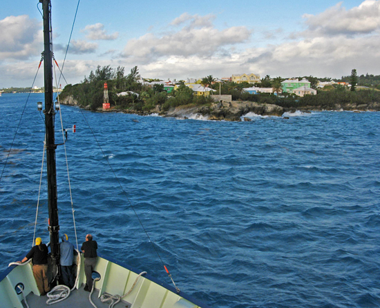arriving at st. george, bermuda