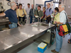 Scott Cramer showing the Ocean Science Journalism Fellows the MRF facility.