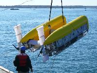 AUV launch for first dock test