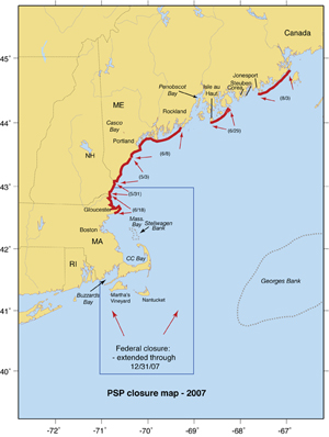 2007 Closure Map