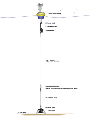 Pioneer Array EOM mooring with multi-function node.
