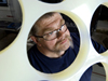 WHOI Machinist Dave Hamblin making polypropylene racks that will hold ceramic spheres in Nereus (HROV).