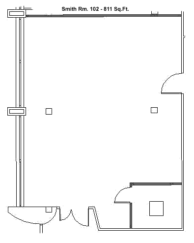 Smith Rm. 102 - 811 Sq.Ft.   