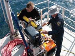 researchers at work
