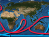 A global system of ocean circulation?often called the Great Ocean Conveyor.