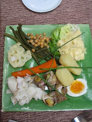 Typical meal of  
