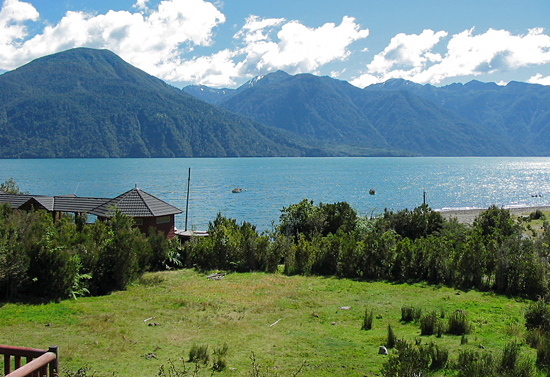 View from the Huinay Scientific Field Station in the Comau fjord, Northern Patagonian fjords, Chile.