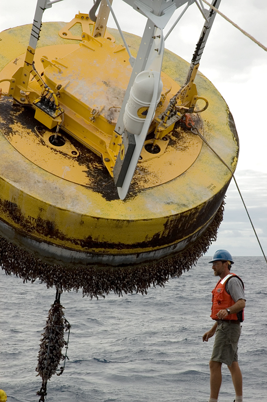 The second is Jeff Lord recovering STRATUS VI buoy off Chile- NOAA Ship Ron Brown