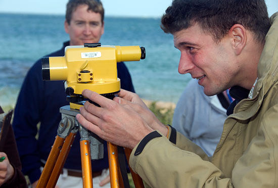 profiling Stony Beach in Woods Hole