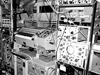 Electronics equipment in R/V Chain's main lab.