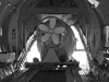 Alvin loaded into transport plane