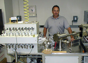 Al Gagnon operates and maintains The PRISM and Optima mass spectrometers.