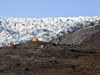 Greenland glacier camp