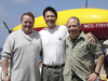 Three members of the WHOI team: Christopher German, Jian Lin, and Dana Yoerger.