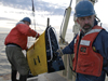 Brian Kidd, Will Ostrom and Glen Gawarkiewicz recover the Scanfish