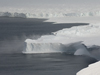 The Ross Ice Shelf where it collides with Cape Crozier.