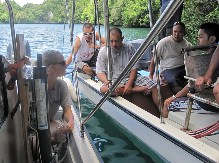Palau reef monitors