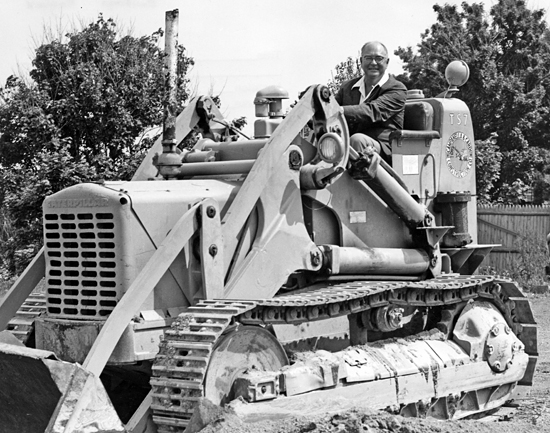 buck ketchum on bulldozer