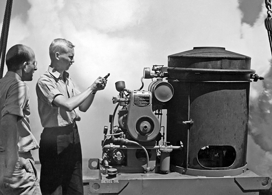 Al Woodcock tests smoke generator