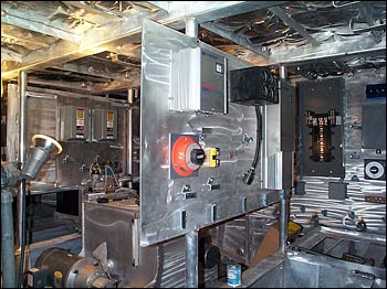 Tioga's engine room