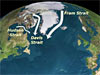 Arctic region contains a large reservoir of relatively fresh water