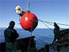 big red flotation sphere