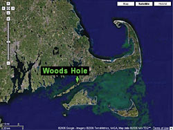 satellite image of woods hole 
