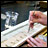 Ellen Roosen with core samples